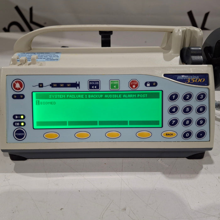 Smiths Medical Medfusion 3500 Syringe Infusion Pump