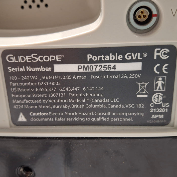 Verathon Medical, Inc Glidescope GVL Video Laryngoscope