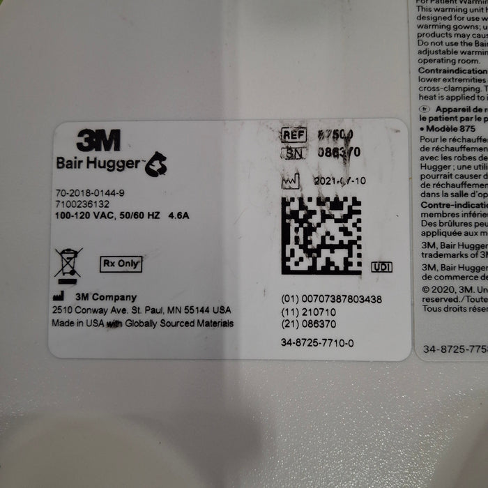 3M Bair Hugger 875 Patient Warmer