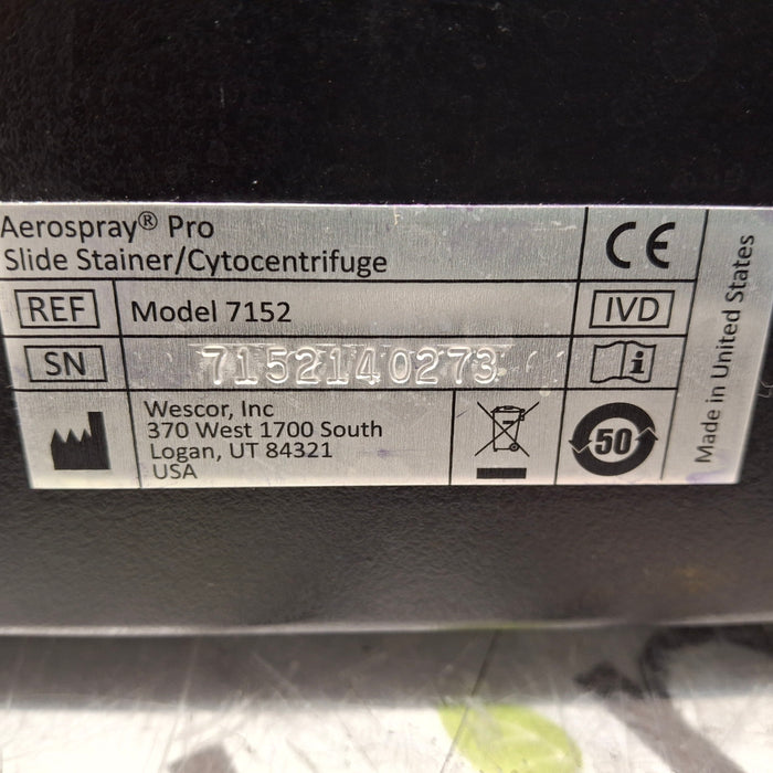 Wescor Aerospray Pro 7152 Slide Stainer Cytocentrifuge