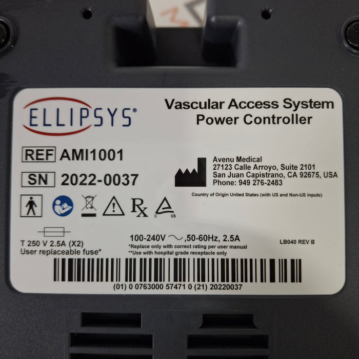 Avenu Medical Ellipsys Vascular Access System Controller