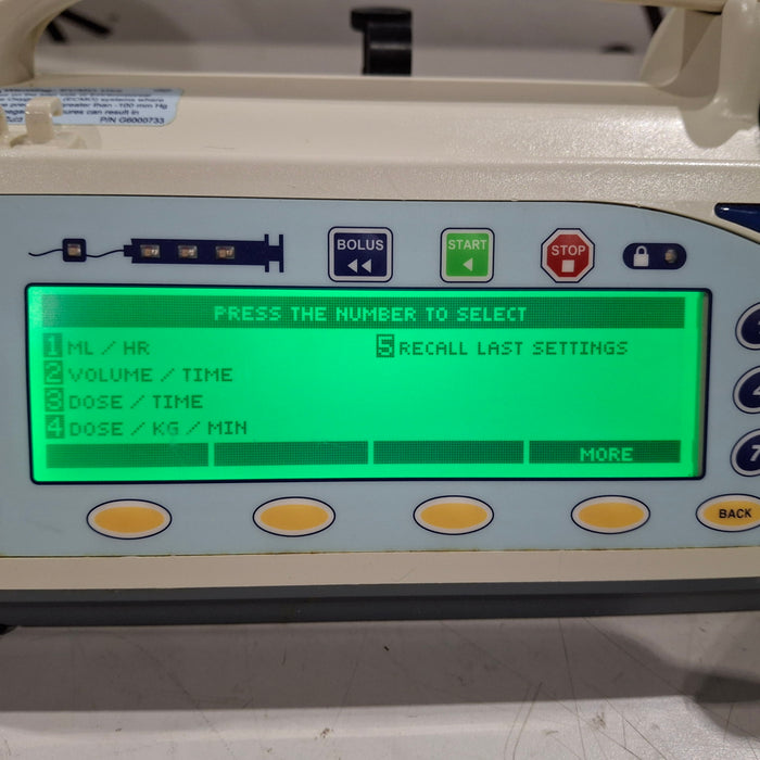 Smiths Medical Medfusion 3500 Syringe Infusion Pump