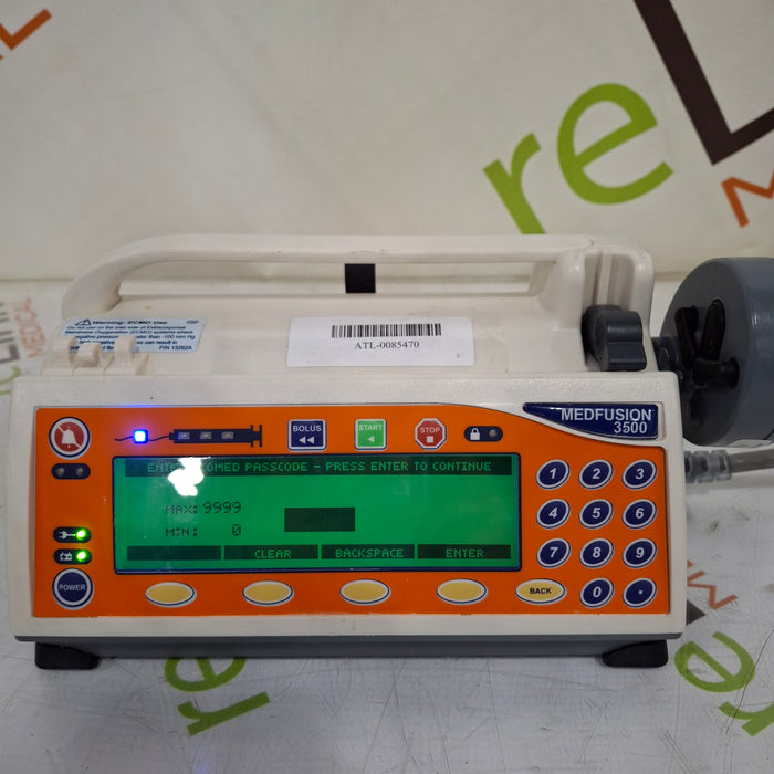 Smiths Medical Medfusion 3500 Syringe Infusion Pump