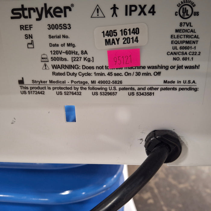 Stryker Secure III 3005 Hospital Bed