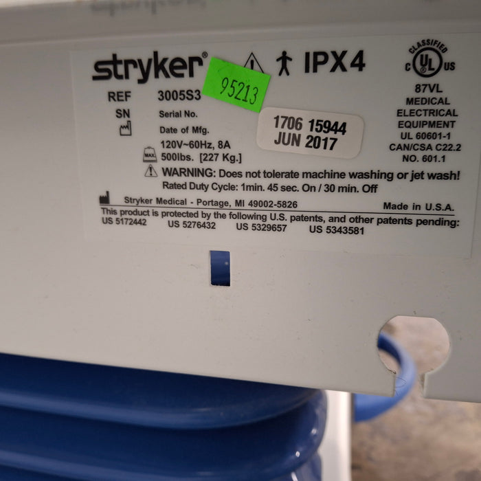 Stryker Secure III 3005 Hospital Bed