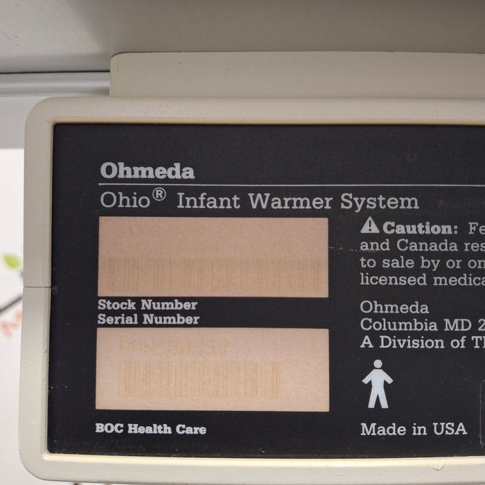 Ohmeda Medical Panda 3300 Infant Warmer