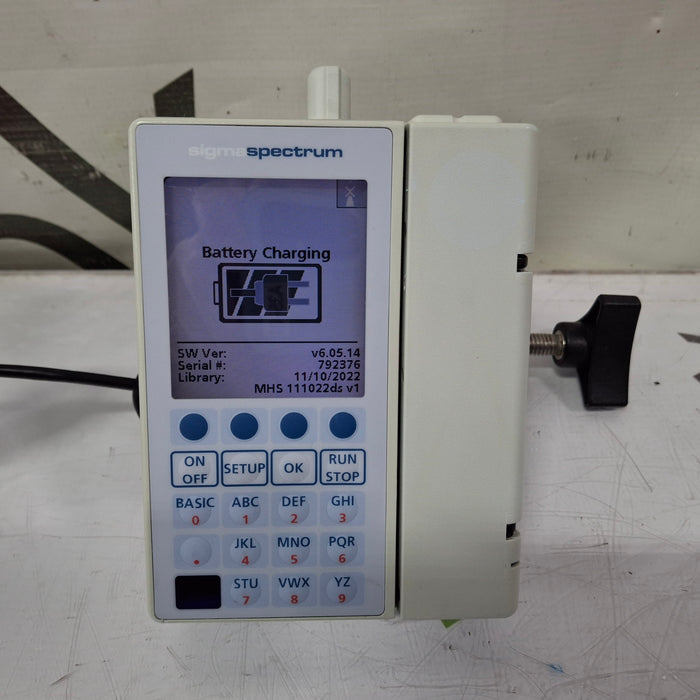 Baxter Sigma Spectrum 6.05.14 with B/G Battery Infusion Pump