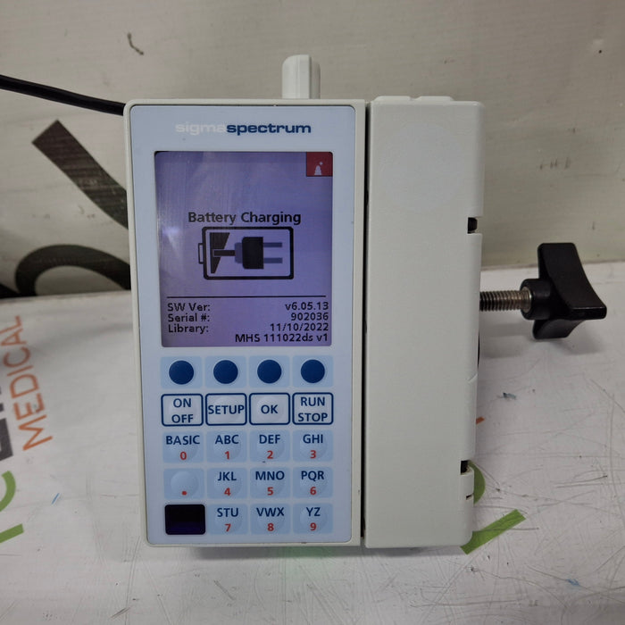 Baxter Sigma Spectrum 6.05.13 with B/G Battery Infusion Pump