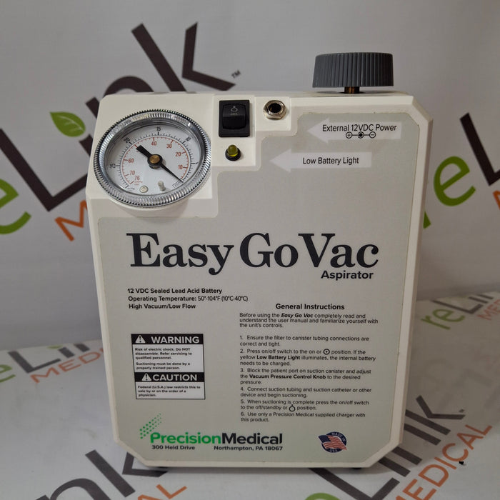 Precision Medical Precision Medical Easy Go Vac PM65 Aspirator Surgical Equipment reLink Medical