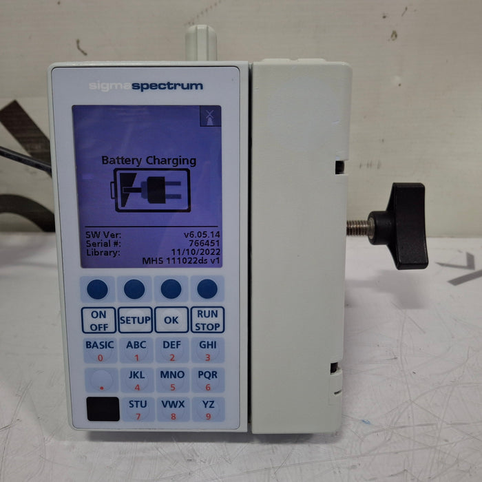 Baxter Sigma Spectrum 6.05.14 with B/G Battery Infusion Pump
