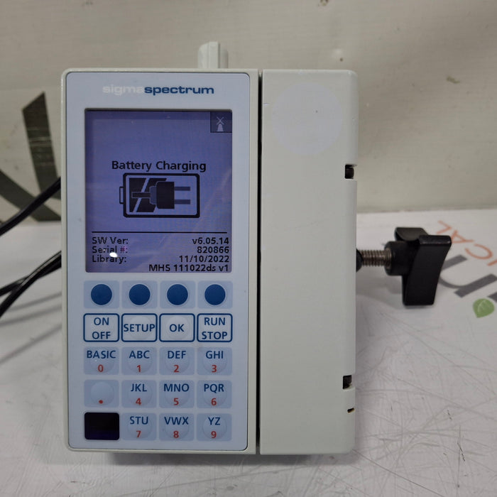 Baxter Sigma Spectrum 6.05.14 with B/G Battery Infusion Pump