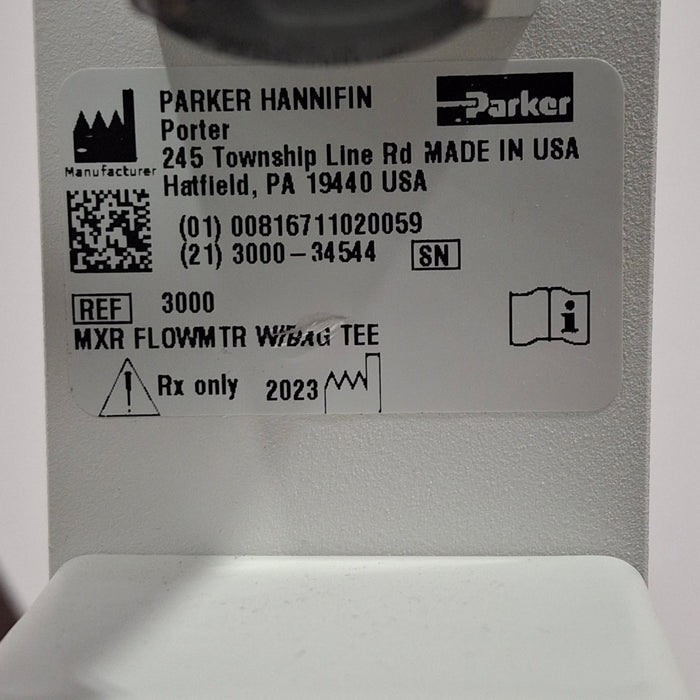 Parker Porter Parker Porter MXR 3000 Dental Nitrous Flowmeter Dental reLink Medical