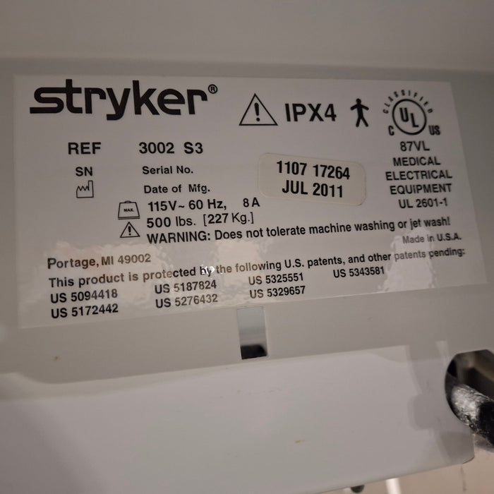 Stryker Secure III 3002 Hospital Bed