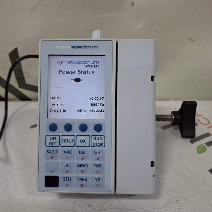 Baxter Sigma Spectrum 6.02.07 with B/G Battery Infusion Pump