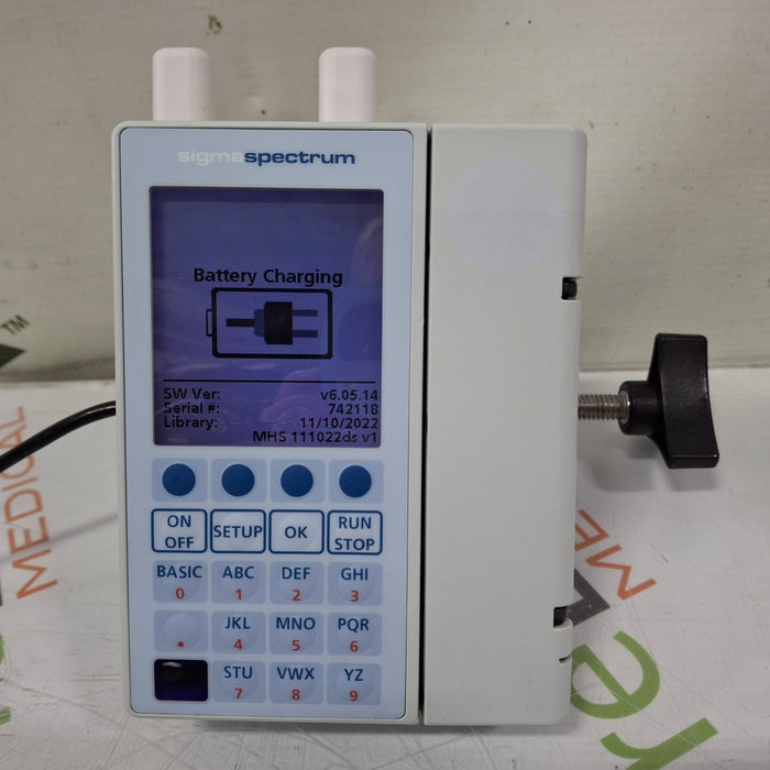 Baxter Sigma Spectrum 6.05.14 with A/B/G/N Battery Infusion Pump