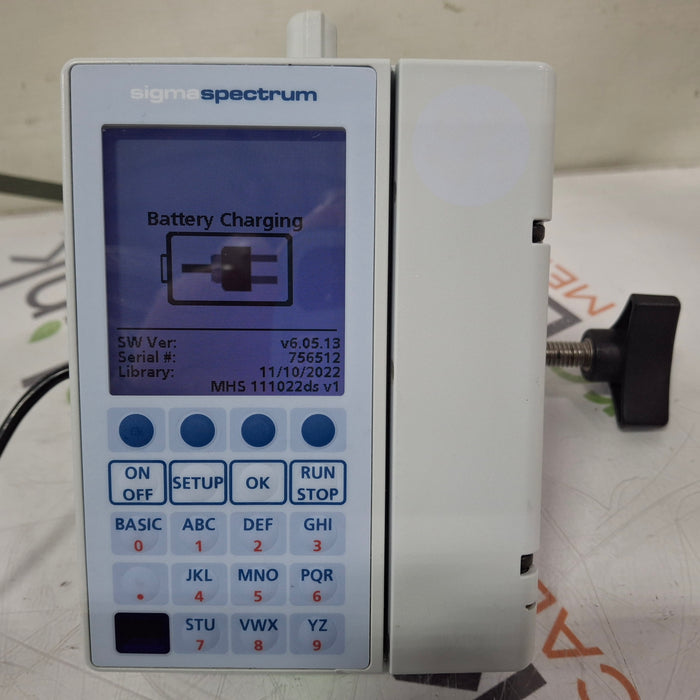 Baxter Sigma Spectrum 6.05.13 with B/G Battery Infusion Pump