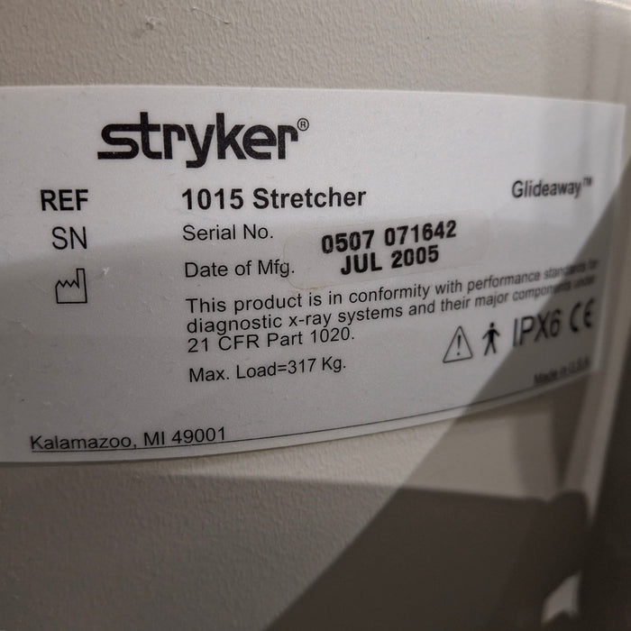 Stryker 1015 Big Wheel Glideaway Stretcher