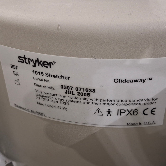 Stryker 1015 Big Wheel Glideaway Stretcher