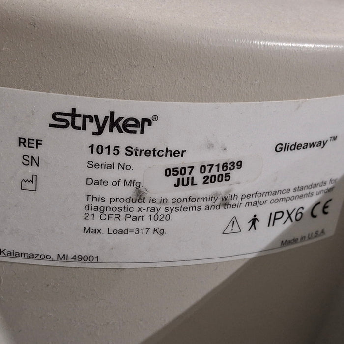 Stryker 1015 Big Wheel Glideaway Stretcher