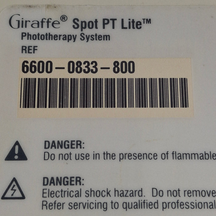 Datex-Ohmeda Datex-Ohmeda 6600-0833-800 Giraffe Spot PT Lite Phototherapy Bili Light System Infant Warmers and Incubators reLink Medical