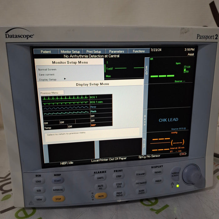 Datascope Passport 2 Patient Monitor