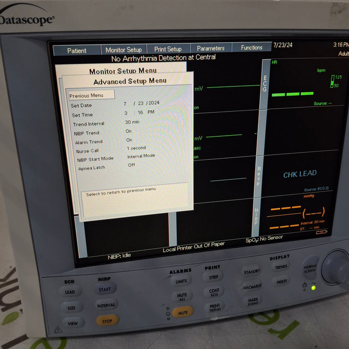 Datascope Passport 2 Patient Monitor