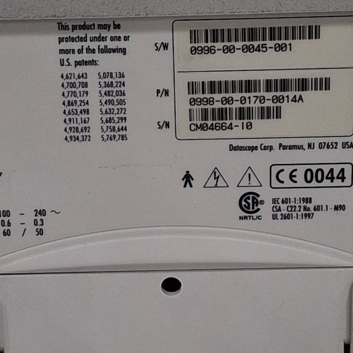 Datascope Passport 2 Patient Monitor