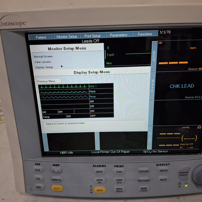 Datascope Passport 2 Patient Monitor