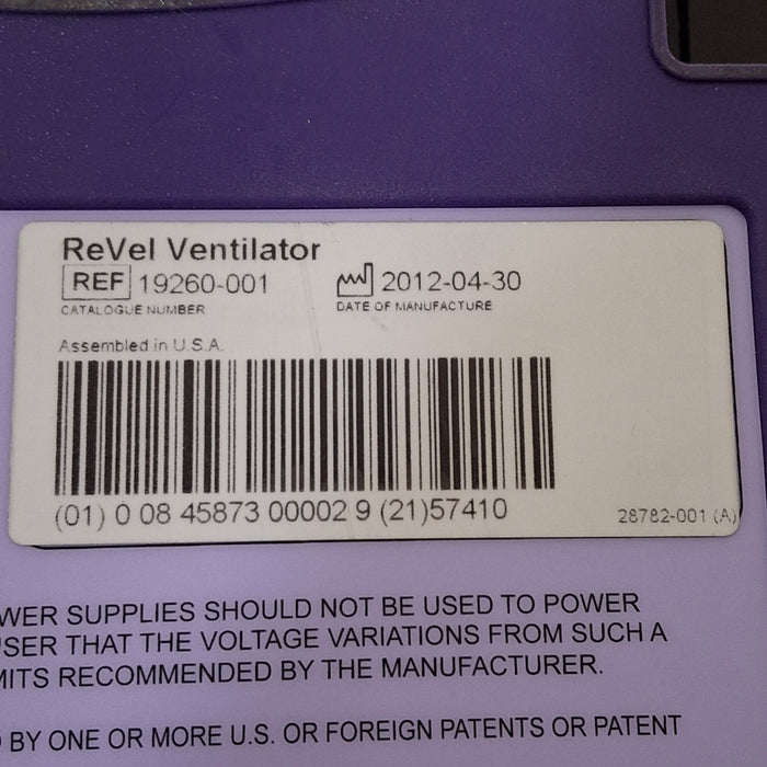 CareFusion Revel Transport Ventilator