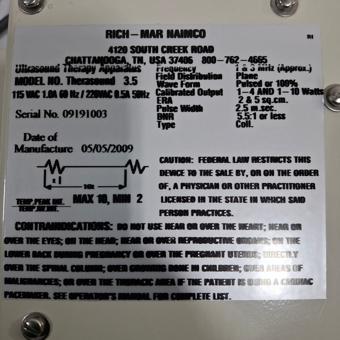 RichMar Therasound 3.5 Portable Ultrasound