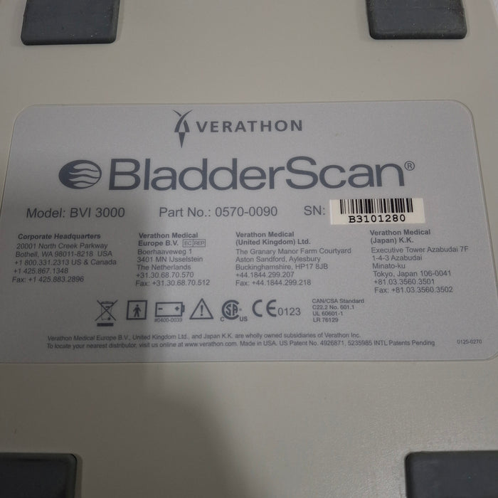 Verathon Medical, Inc BladderScan BVI 3000 Bladder Scanner