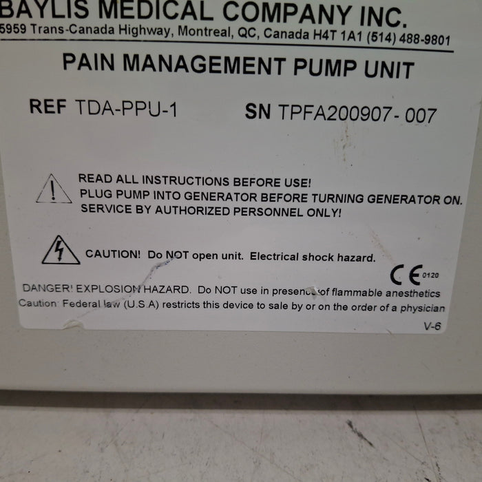 Baylis TDA-PPU-1 Pain Management Pump