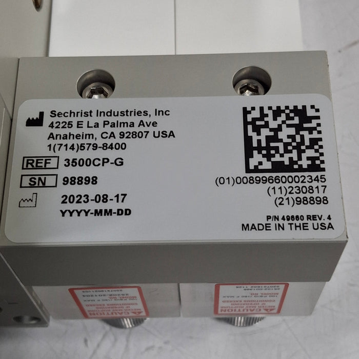 Sechrist 3500 Low Flow Air-Oxygen Mixer