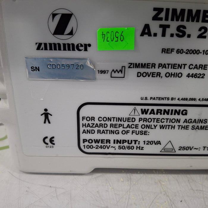Zimmer ATS 2000 Automatic Tourniquet System