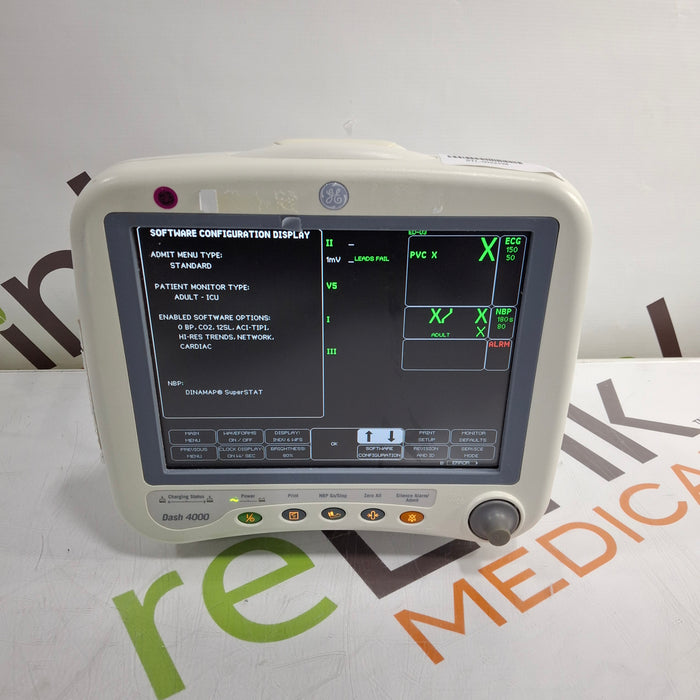 GE Healthcare Dash 4000 - Masimo SpO2 Patient Monitor