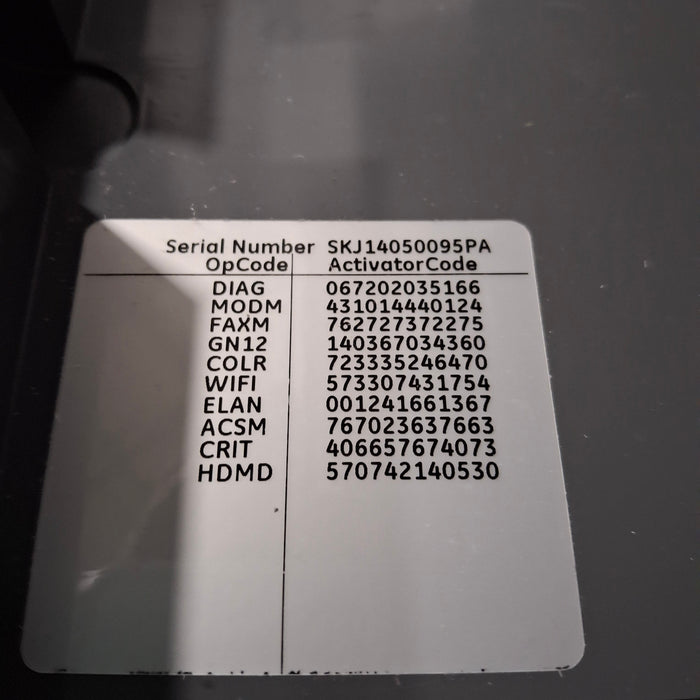 GE Healthcare MAC 5500 HD without CAM Module ECG System