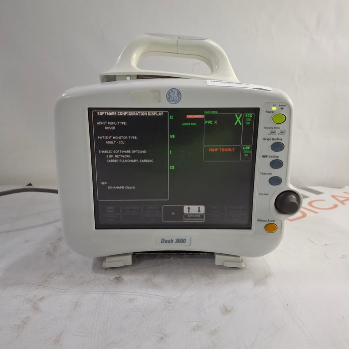 GE Healthcare Dash 3000 - GE/Nellcor SpO2 Patient Monitor