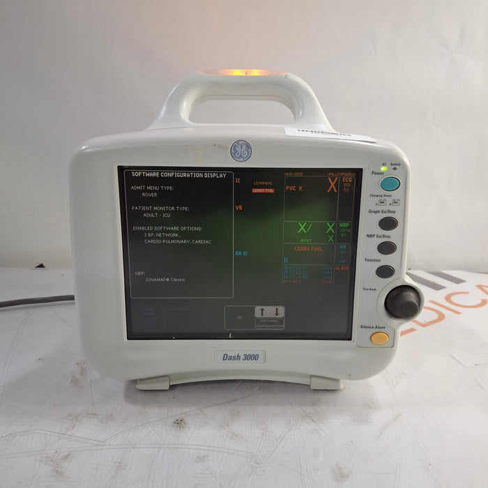 GE Healthcare Dash 3000 - GE/Nellcor SpO2 Patient Monitor