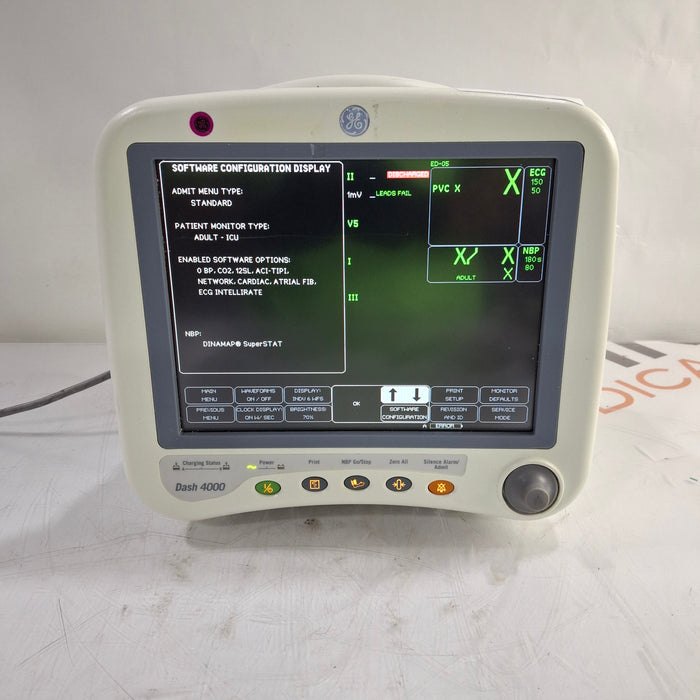 GE Healthcare Dash 4000 - Masimo SpO2 Patient Monitor