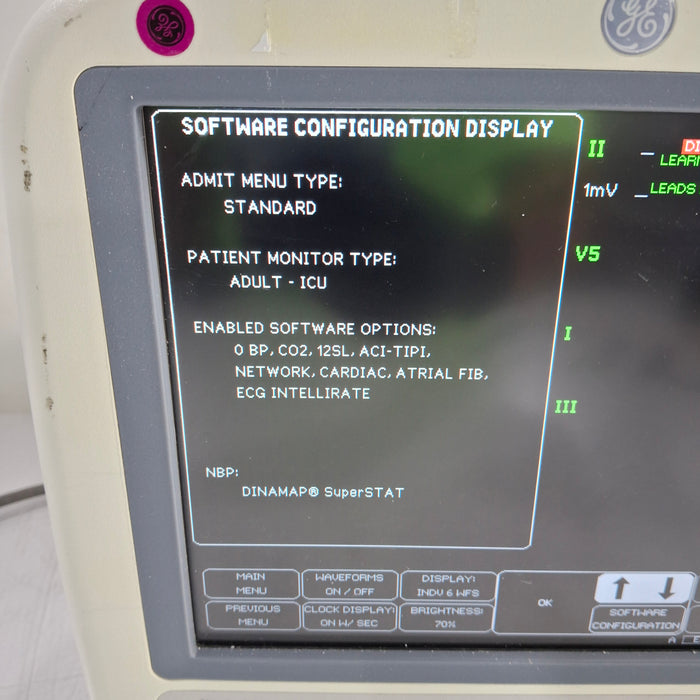 GE Healthcare Dash 4000 - Masimo SpO2 Patient Monitor