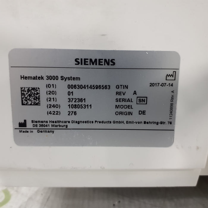 Siemens Hematek 3000 Slide Stainer