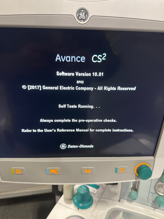 GE Healthcare Avance CS² Anesthesia Machine