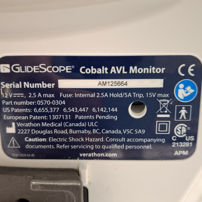 Verathon Medical, Inc Glidescope Cobalt AVL Video Laryngoscope