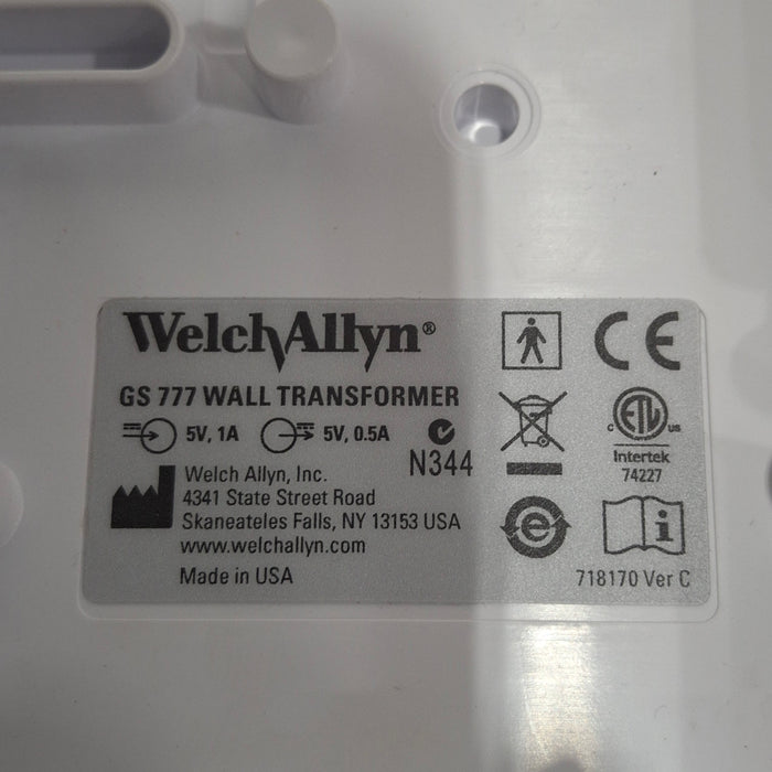 Welch Allyn 777 w/Heads Ophthalmoscope/Otoscope Wall Transformer