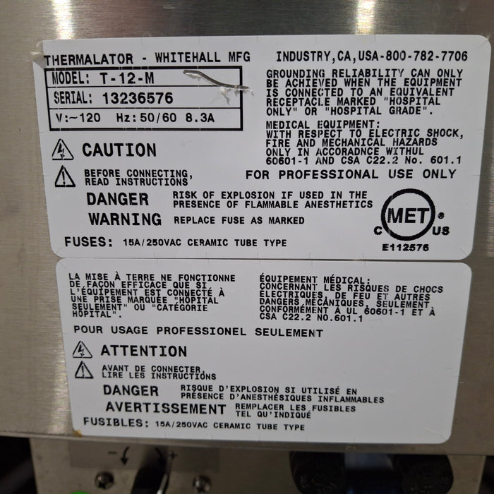 Whitehall Manufacturing T-M-12 Thermolator Mobile Heating Unit