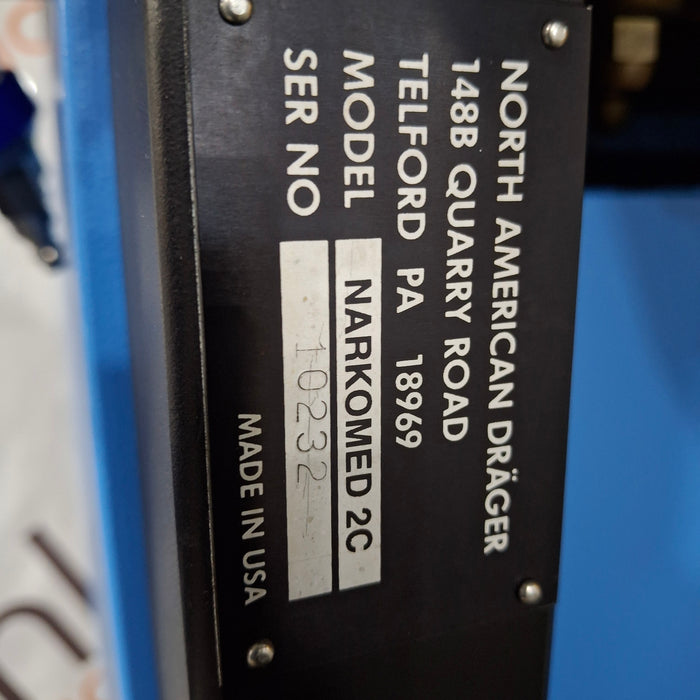 Draeger Medical Narkomed 2C Anesthesia Machine