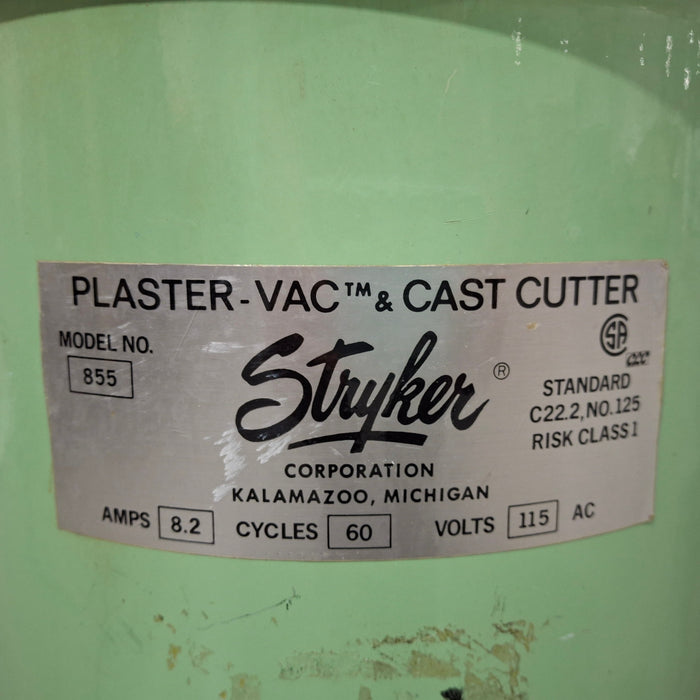 Stryker 855 Plaster Vac & Cast Cutter