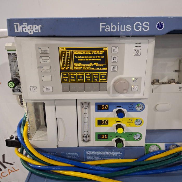 Draeger Medical Fabius GS Anesthesia Machine