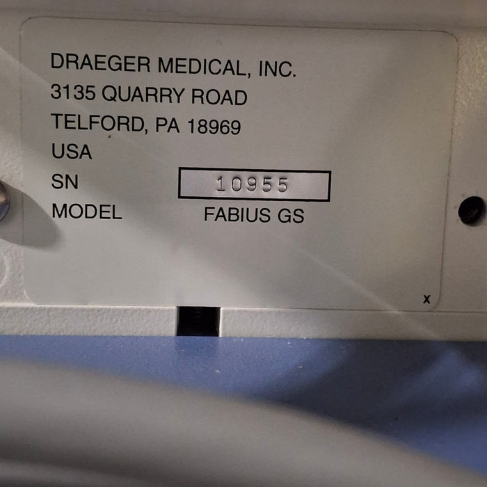 Draeger Medical Draeger Medical Fabius GS Anesthesia Machine Anesthesia reLink Medical