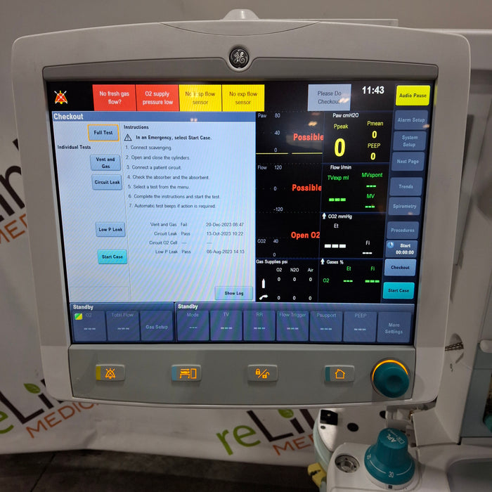 GE Healthcare Avance CS² Anesthesia Machine